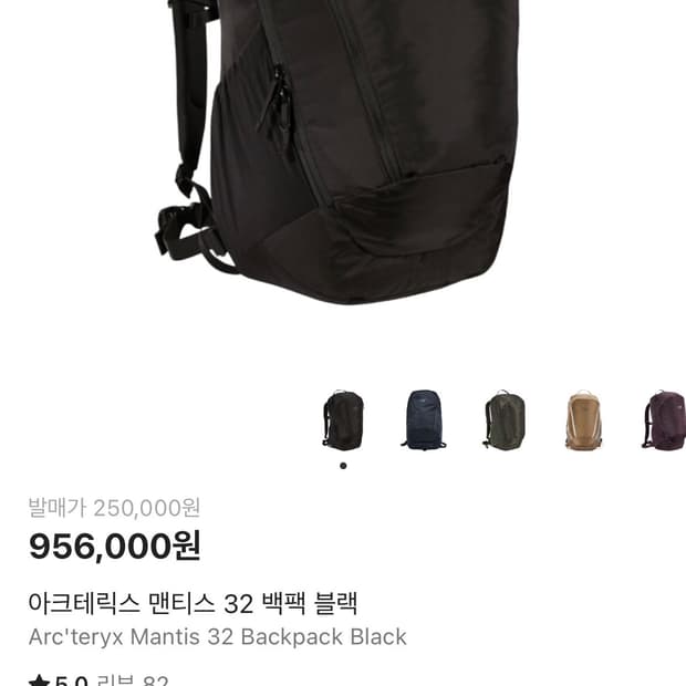 아크테릭스 맨티스32 백팩 블랙