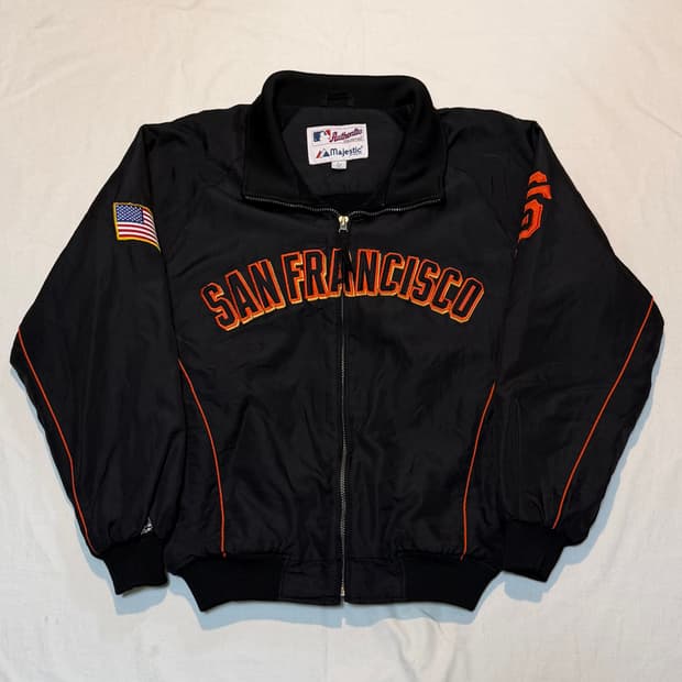 마제스틱 샌프란시스코 자이언츠 성조기 스타디움 자켓