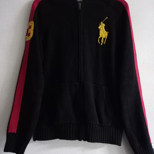 폴로 POLO 빅포니 니트 여자 후드집업 90/S