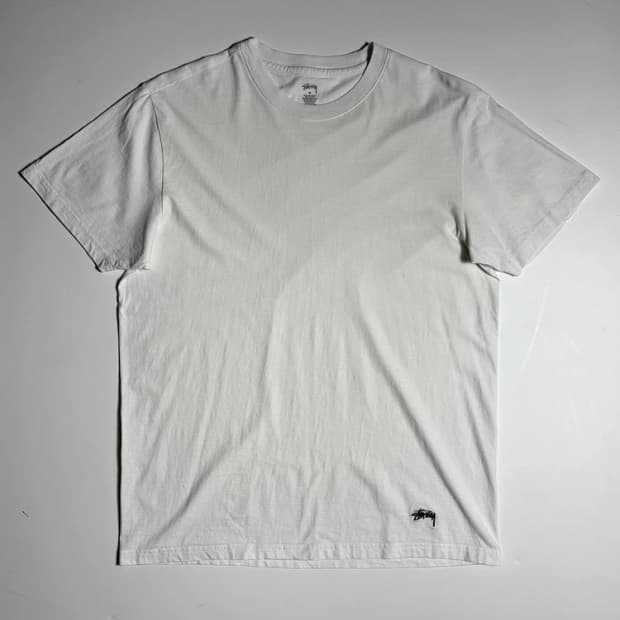 스투시 STUSSY 화이트 언더셔츠 반팔 티셔츠 R1494
