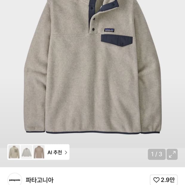 파타고니아 신칠라 M 