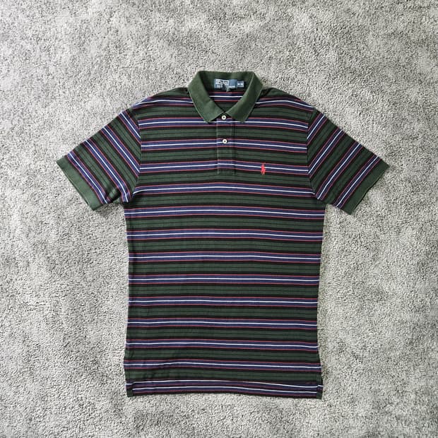 Polo Ralph Lauren 단색 스트라이프 반팔