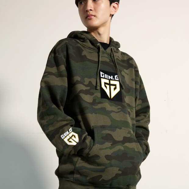 [새상품]LCK 롤 젠지 카모 후드티