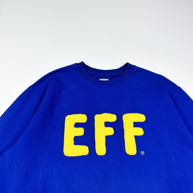 이벳필드 EFF 블루 맨투맨 (L)