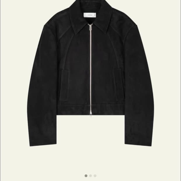 웨이비니스 크롭 스웨이드 자켓1