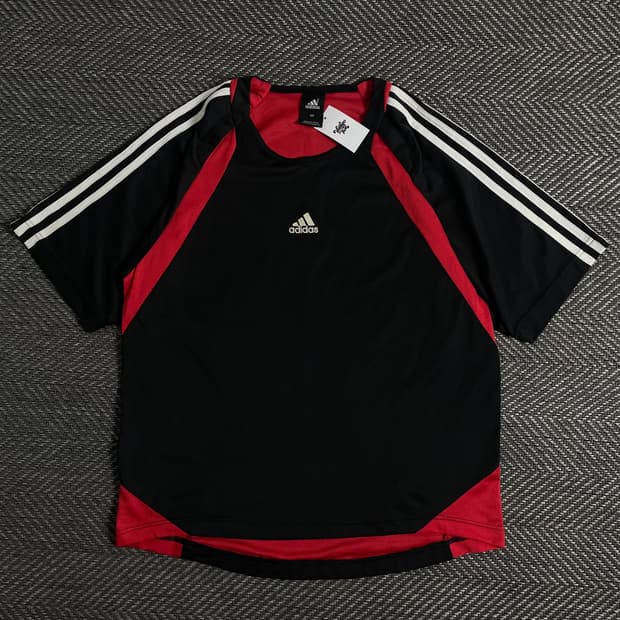00s 아디다스 올드스쿨 트레이닝 하프 탑 반팔o 3527