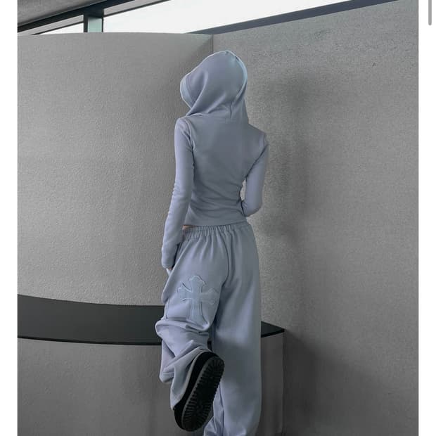 디에어타운 cross warm training 트레이닝 팬츠 블루