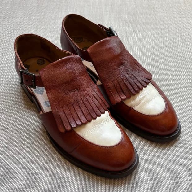 (EU37) Paul Smith 프린지 샌들 로퍼 ITALY made