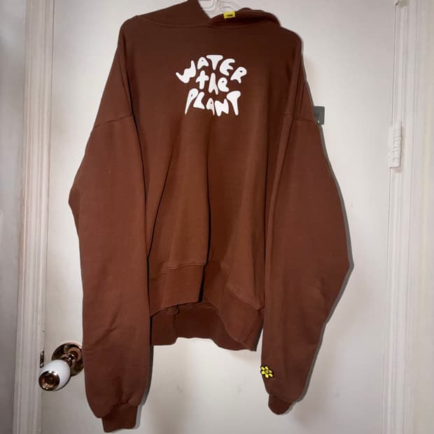 워터더플랜트 브라운 후드티