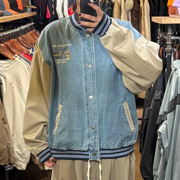 [HI] VTG 데님바시티자켓 연청