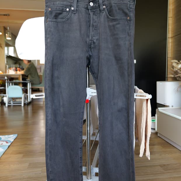 리바이스 501 프리미엄 흑청 데님 31x28