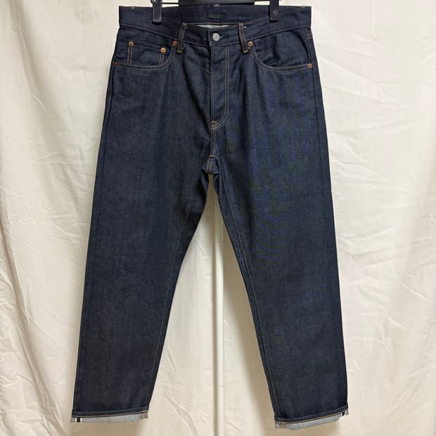 유니클로 셀비지 레귤러핏 데님팬츠 / 32