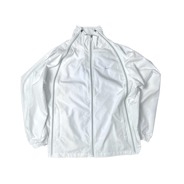 나이키 올드스쿨  화이트 빅사이즈 스포티 바람막이 