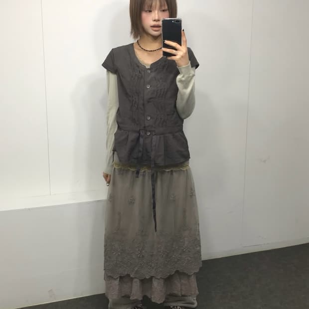 𖤐차콜브라운 모리걸 코디 set𖤐 