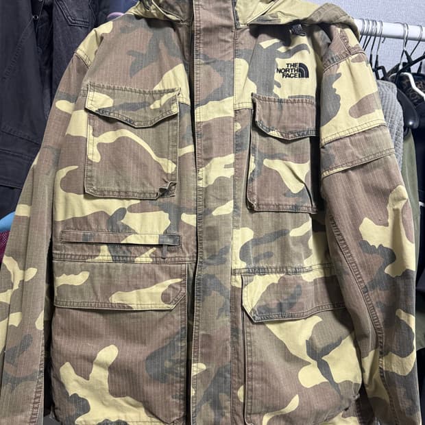 노스페이스 카모 자켓