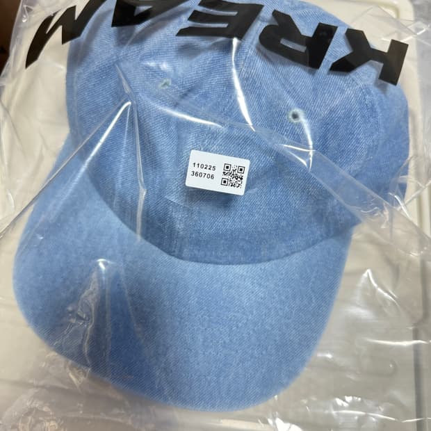 새상품 아이앱 데님 캡 모자 