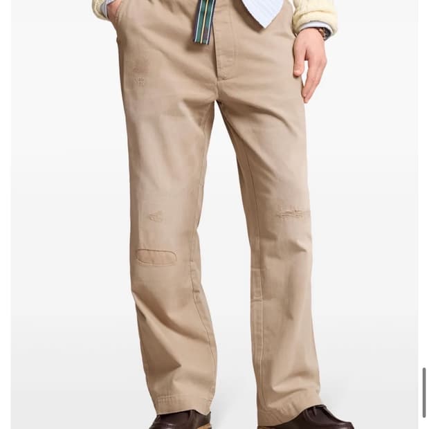 폴로랄프로렌 디스트레스드 빅 치노팬츠 35x34