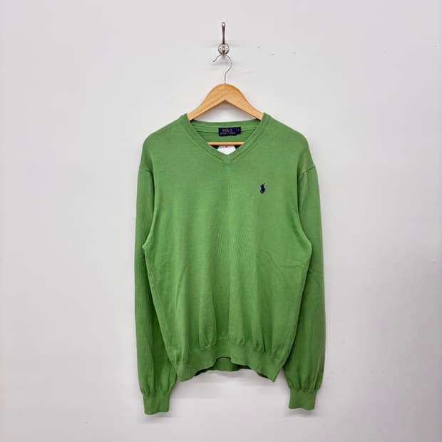 폴로 랄프로렌 브이넥 니트 그린 남/M