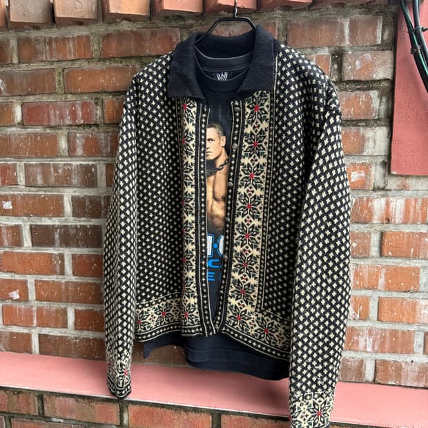 90s JONES NEW YORK 노르딕 니트 자켓