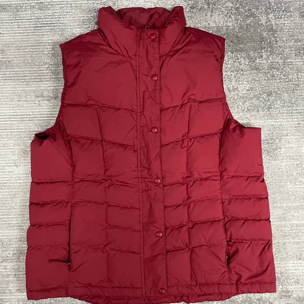 vtg  L.L.Bean 바둑판 퀼팅 다운베스트