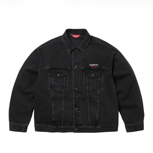 [XL] 슈프림 데님 트러커 자켓 블랙 25SS