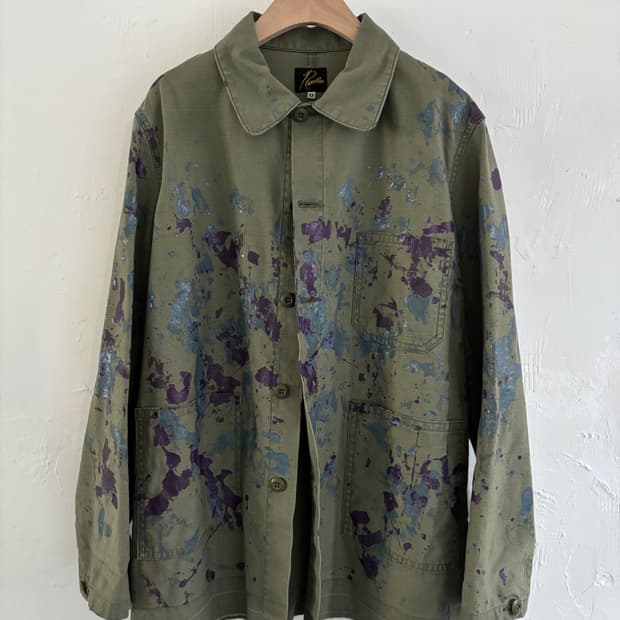 Needles 니들스 커버올 페인팅 셔츠자켓 