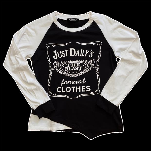 빈티지 사선 언발 나그랑 슬리브 y2k 와투케