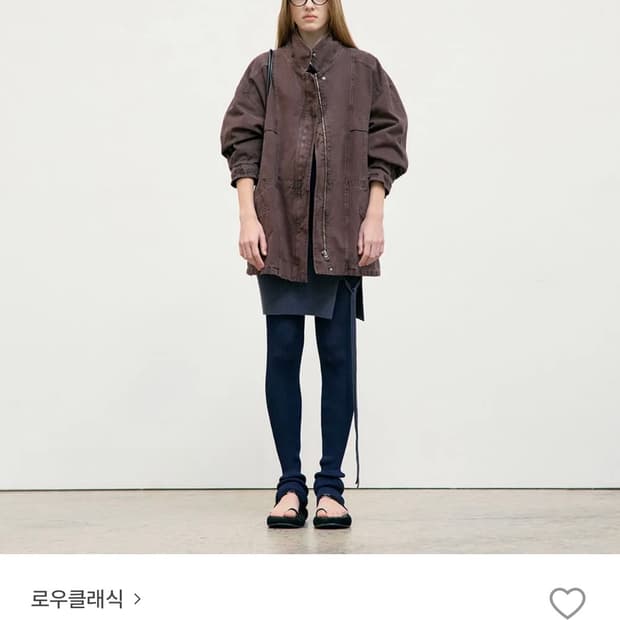 로우클래식 PIGMENT WASHED STITCH HALF JACKET