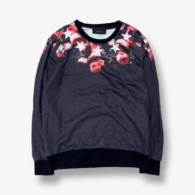 [M] SS14 Givenchy Rose & Star Sweatshirt