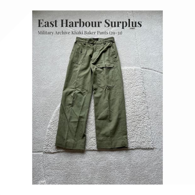 East Harbour Surplus 밀리터리 베이커 팬츠 (29-31)