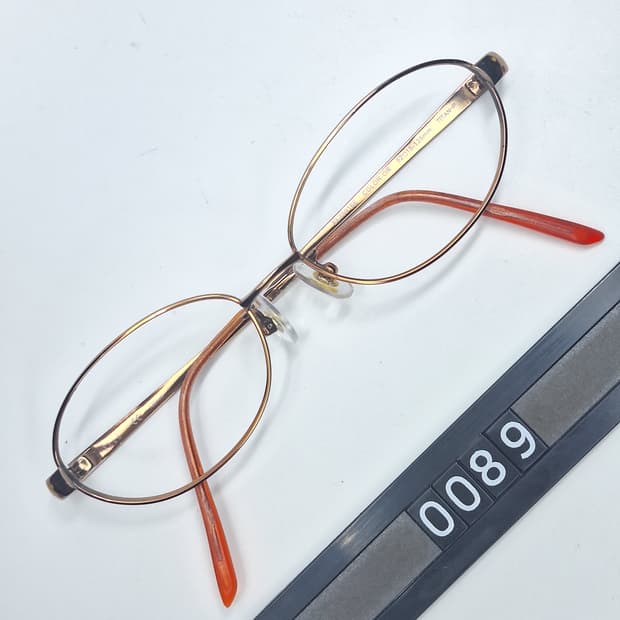 일본제 순수 티타늄 오벌형 안경테/엘르 ELLE EL25916E/빈티지 