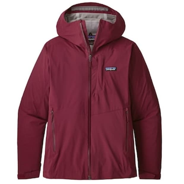 파타고니아 여성 스트레치 레인 후드 바람막이 자켓 M 버건디