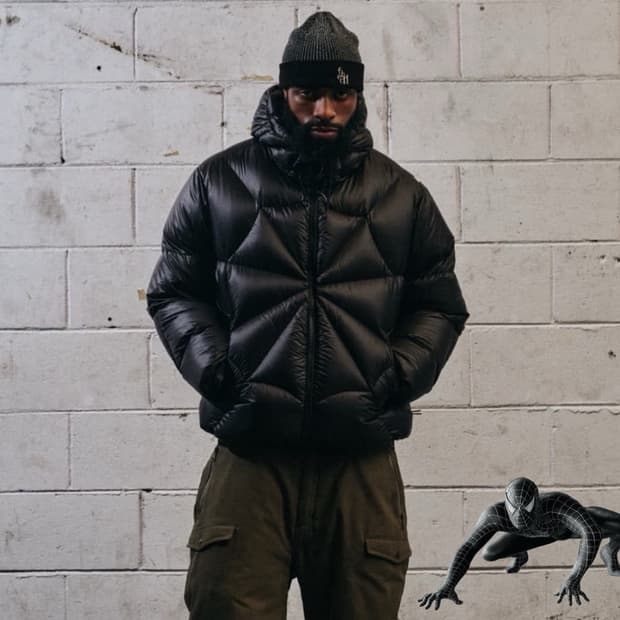 FETCH 25FW 스파이더웹 🕸️ 무늬 방수 구스다운 푸퍼패딩  블랙