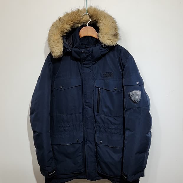 (XL) 노스페이스 맥머도 패딩점퍼 네이비 거위털 구스다운 자켓 