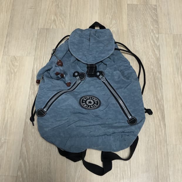 (OS) 키플링 KIPLING 빈티지 Y2K 복조리 스카이블루 키플링백팩
