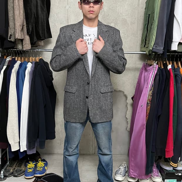 80s VINTAGE HARRISTWEED JACKET