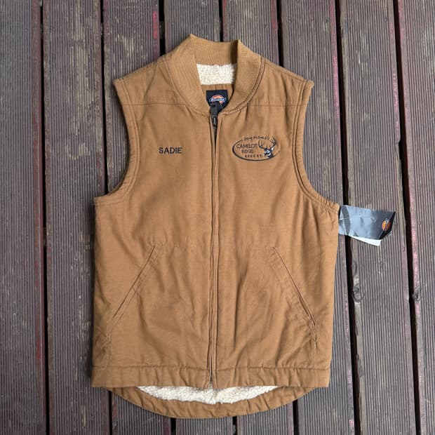 디키즈 양털 베스트 된장