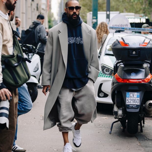 피어오브갓 이터널 컬렉션 더블브레스티드 울 오버코트 시멘트 헤더