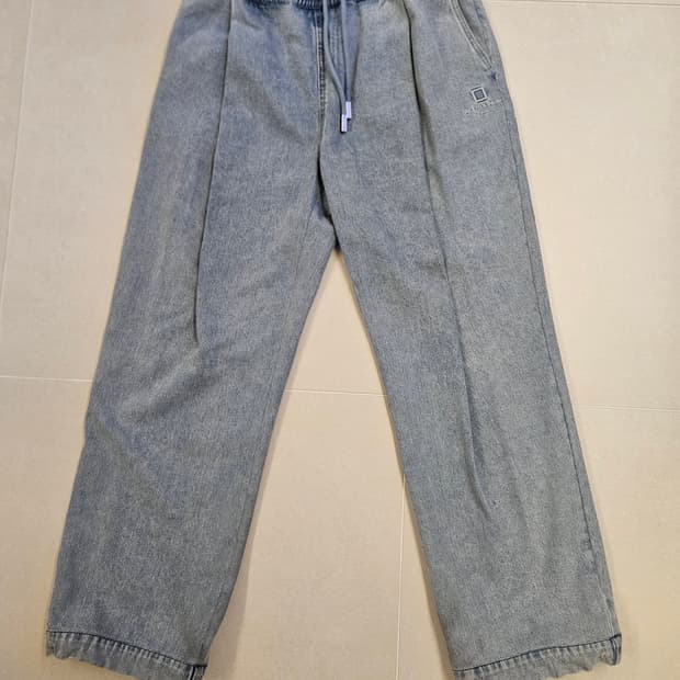 (46) 우영미 원턱 밴딩데님 연청