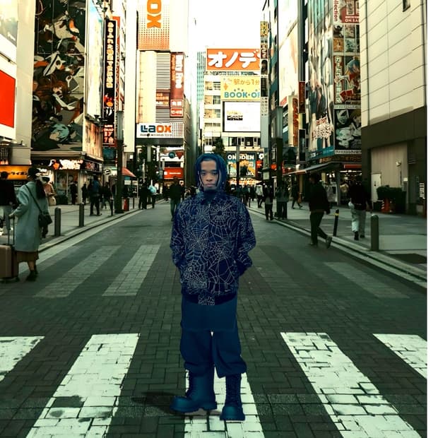 네이버후드 스파이더웹 면 집업 자켓