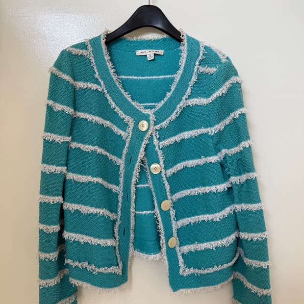 ST. JOHN 에메랄드 가디건(정품)