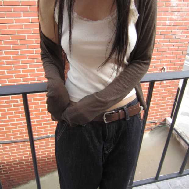 easeas new tencel cardigan 카키브라운