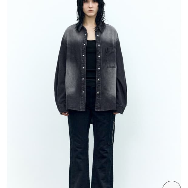 인사일런스우먼 워시드 부츠컷 팬츠 FADED BLACK