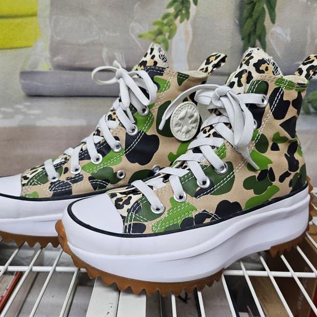 컨버스 220 런스타 하이크 아카이브 카모 하이탑스니커즈 HD20