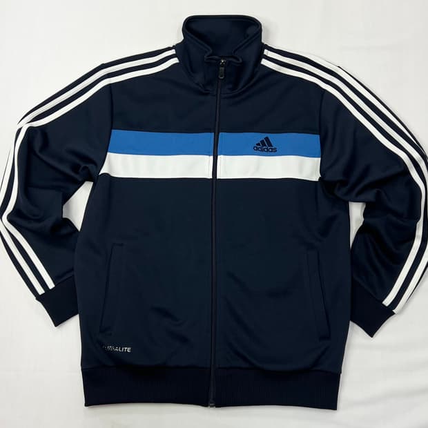 아디다스 삼선 네이비 트랙탑 져지 S