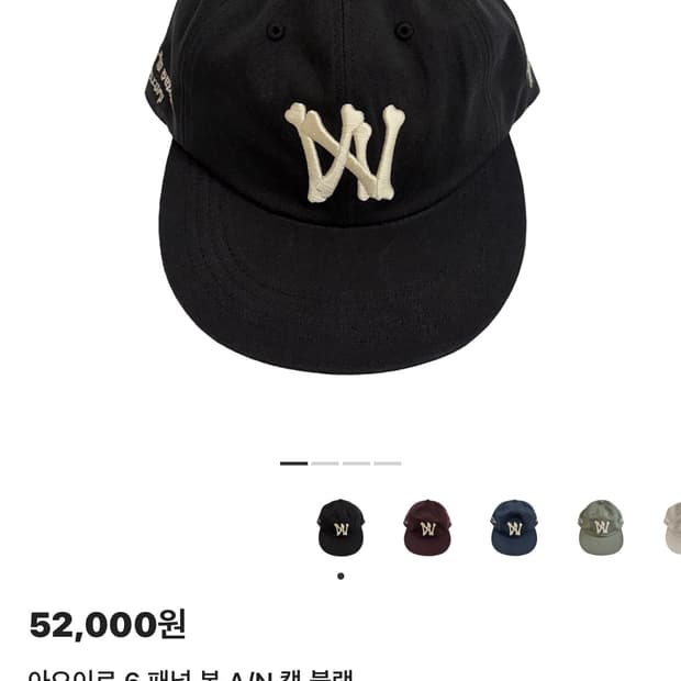 구매) 아오이로 6 패널 본 A/N 캡 블랙