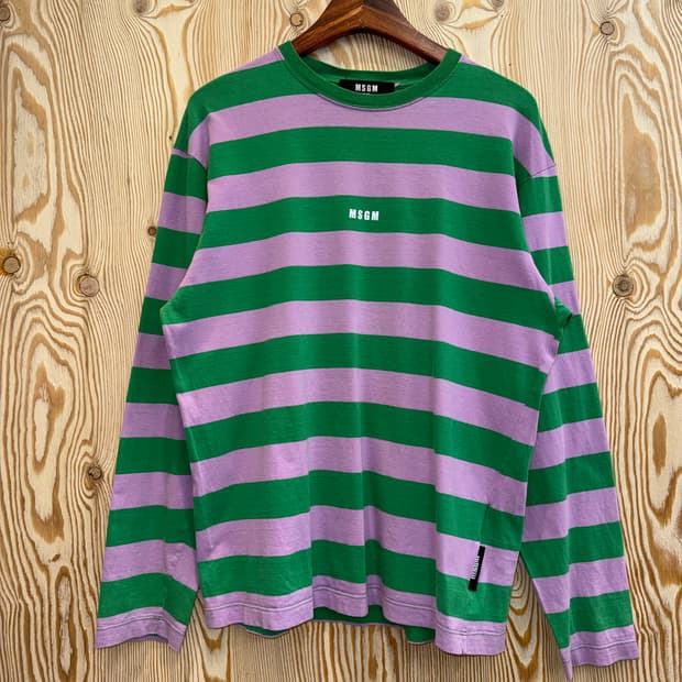 MSGM 스트라이프 롱슬리브