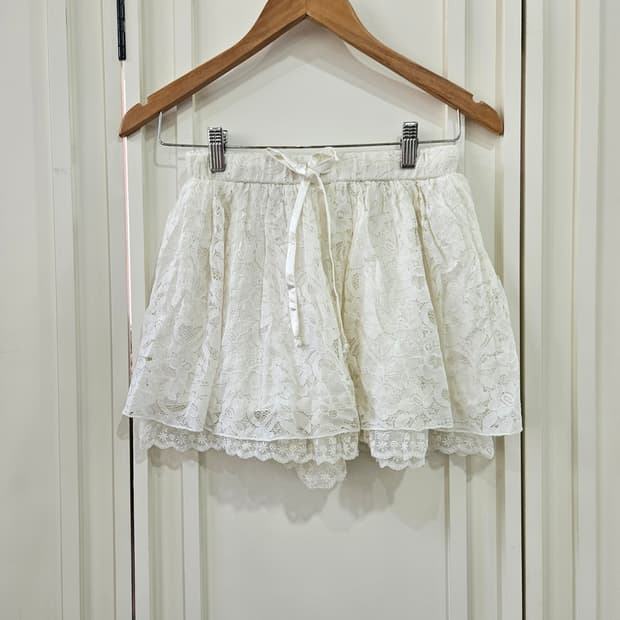 레이스  캉캉 스커트