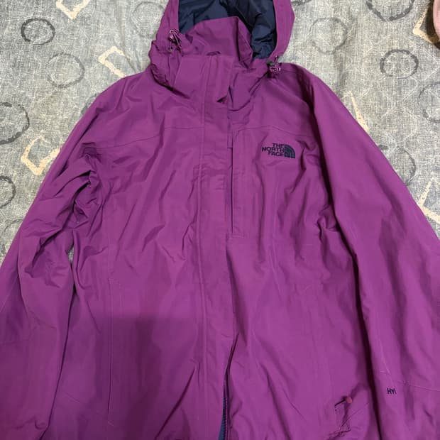 노스페이스 퍼플 바람막이 자켓