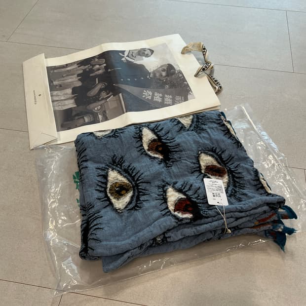 캐피탈 스피크이지 울 머플러 라이트블루